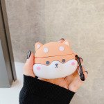 Airpod Pro Cute Design Cartoon Silicone Cover Skin for Airpod Pro Charging Case (Shiba Inu Dog Emoji)